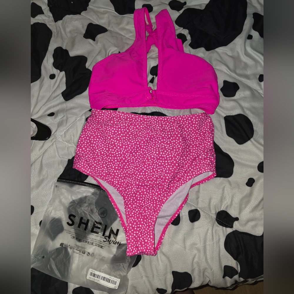 Pink Polka Dot Bikini Set